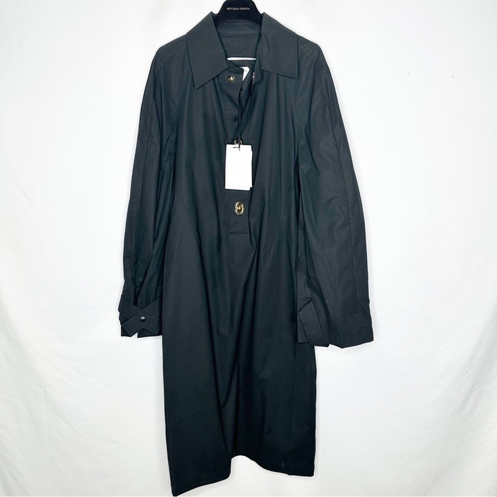 BOTTEGA VENETA Technical Coated Toile Midi Dress NWT in Size 44 (US 8)